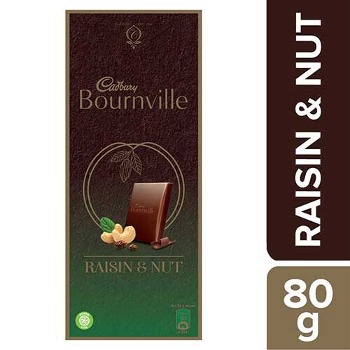 Cadbury Bournville Raisin & Nut 80g-0