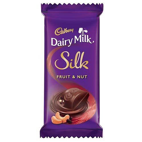 Cadbury Dairy Milk Silk Fruit and Nut Chocolate Bar, 55g-0