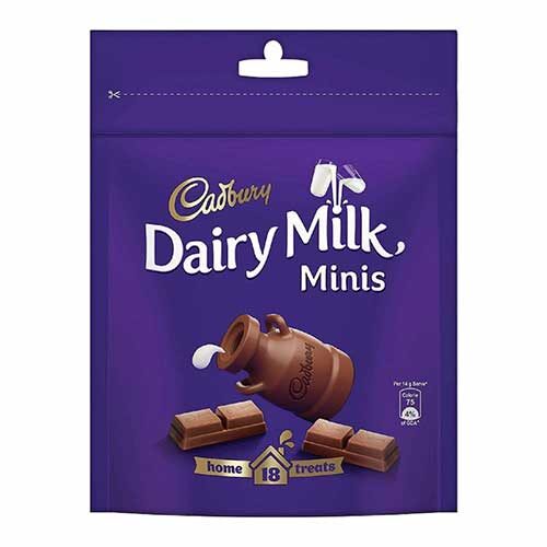 Cadbury Dairy Milk Chocolate Home Treat Pack, 140g (20 Count)-0