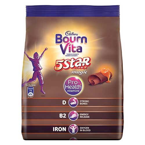 Bournvita 5 Star Magic Chocolate Drink, 500g Pouch-0