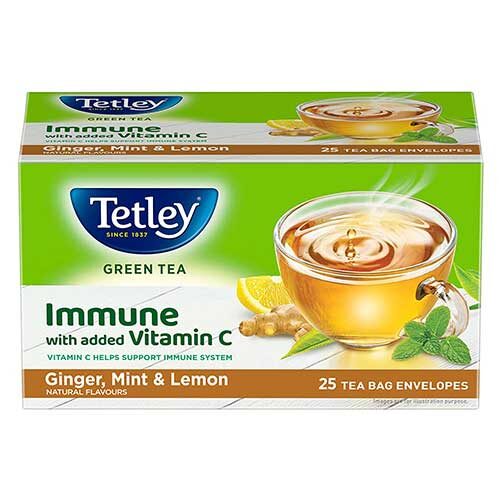 Tetley Green Tea Bags, Ginger Mint Lemon, 25 Tea Bags-0