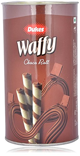 Dukes Waffy Rolls Tin, Chocolate, 300g-0