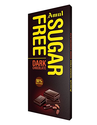 Amul Sugar Free Dark Chocolate, 150g-0