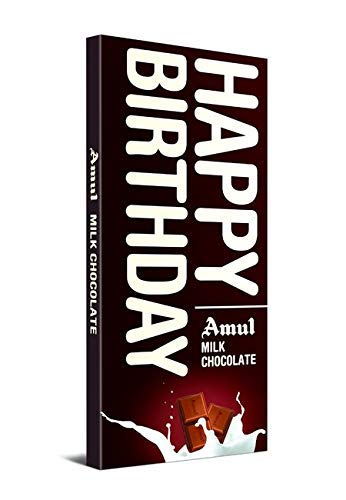 Amul Happy Birthday Milk Chocolate Bar, 150g-0
