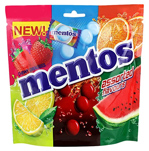 Mentos, Rainbow Assorted, Chewy Dragees Pouch, 156.4 g, 46 pc-0