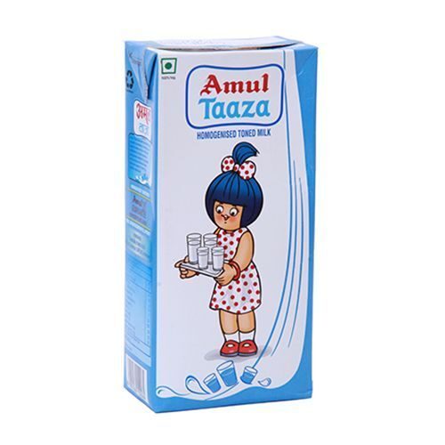 Amul Taaza Toned Milk, 1L-0