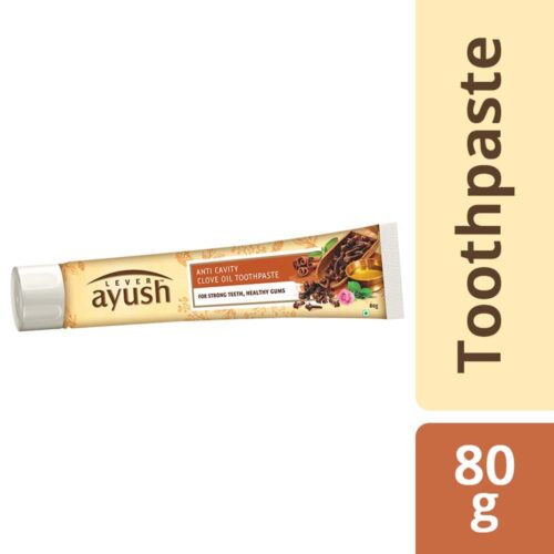 Lever Ayush Anti Cavity Clove Oil Toothpaste, 80g-0