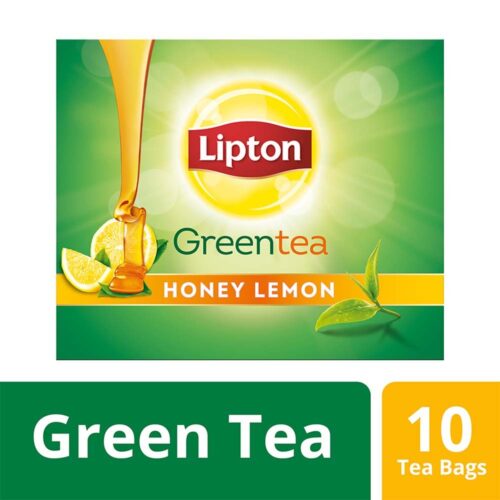 Lipton Honey Lemon Green Tea Bags, 10 Tea Bags-0