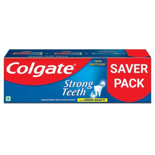 Colgate Strong Teeth Anticavity Toothpaste with Amino Shakti, 300g wth Toothbrush-0