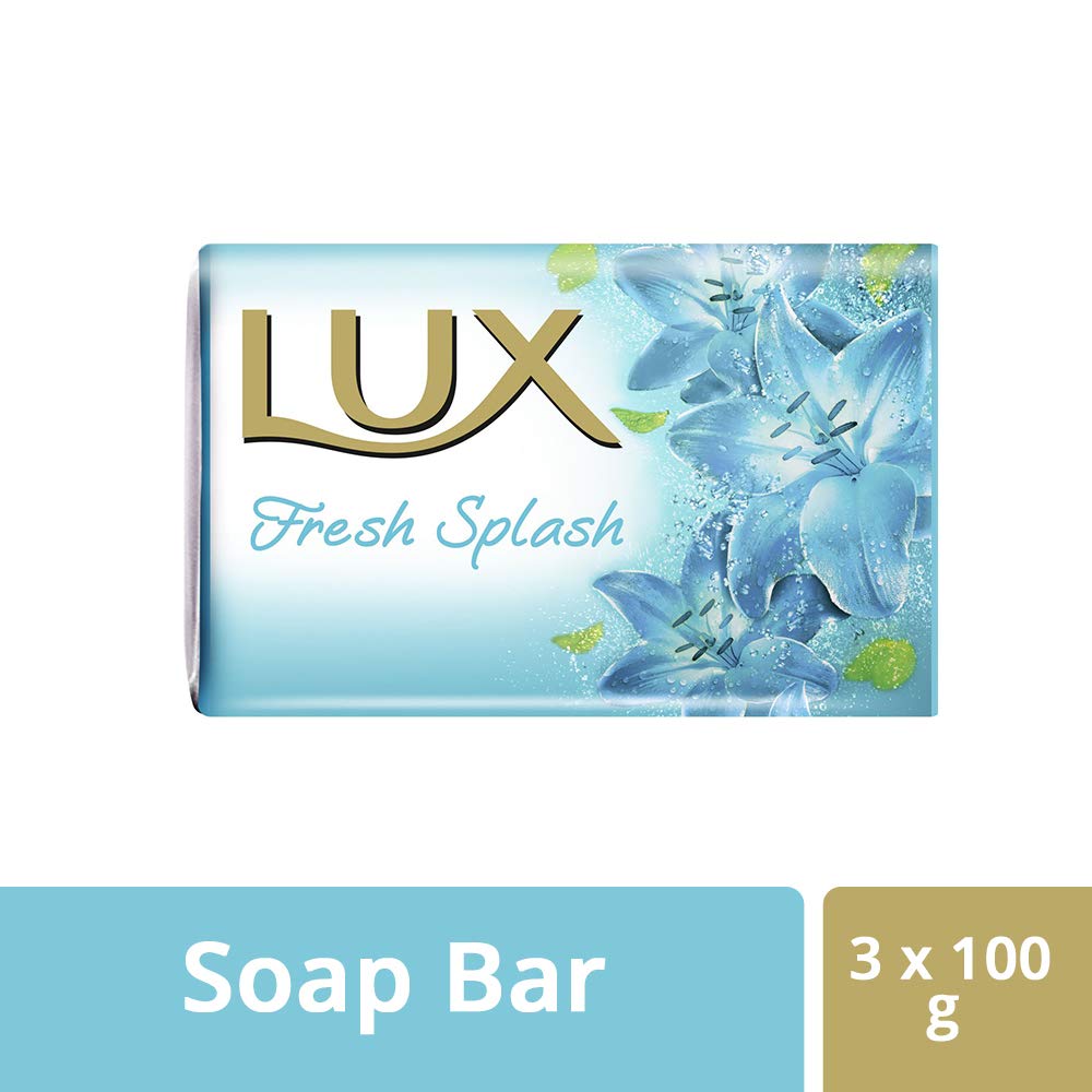 Lux Fresh Splash Cooling Mint & Sea Minerals Soap Bar, 3X100g-0