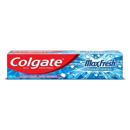 Colgate Toothpaste Maxfresh Peppermint Ice, 80g (Blue Gel)-0