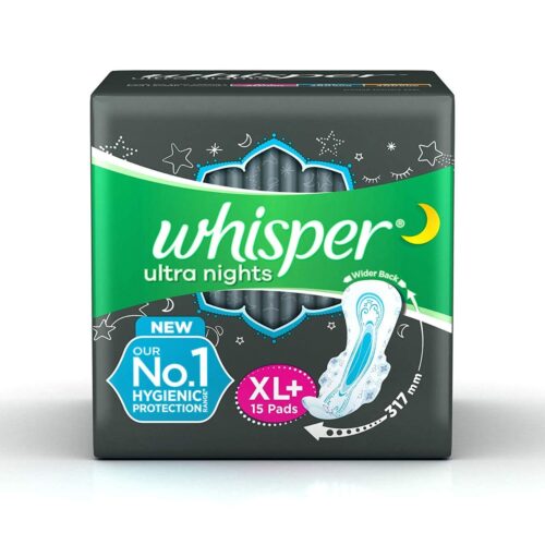 Whisper Ultra Nights XL Plus, 15 Pads-0