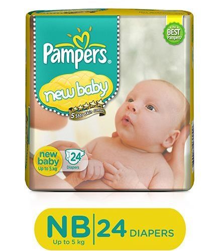 Pampers New Baby Diapers New Born Size, 24 Pieces-0
