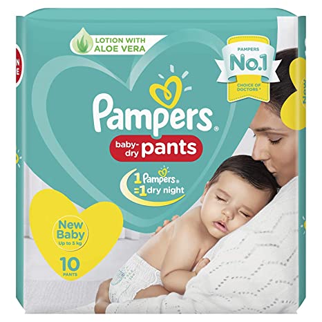 Pampers Baby Dry Pants New Born Size, 10 Pieces-0