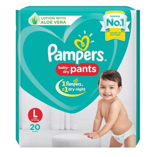 Pampers Baby Dry Pants Large Size, 20 Pieces-0