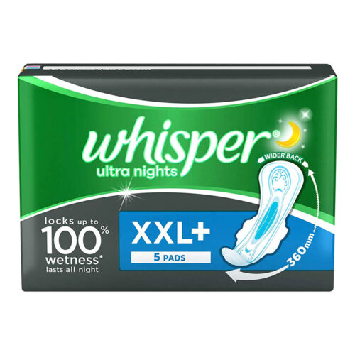 Whisper Ultra Nights XXL Plus, 5 Pads-0