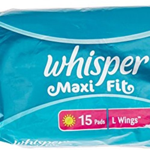 Whisper Maxi Fit L Wings, 15 Pads-0