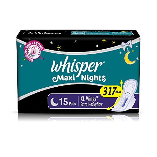 Whisper Maxi Nights XL Wings, 15 Pads-0