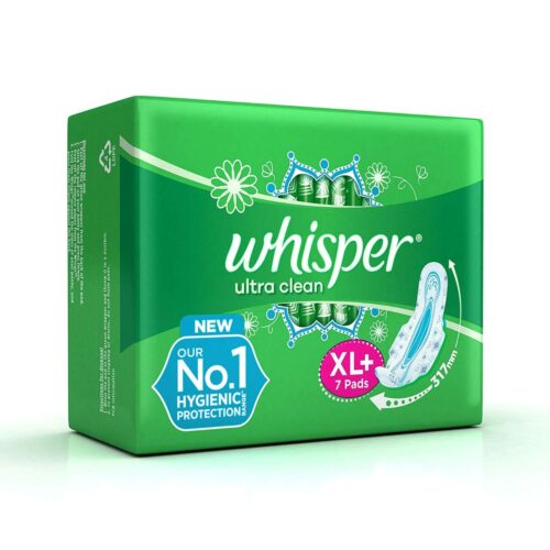 Whisper Ultra Clean Sanitary Pads XL Plus, 7 Pieces-0