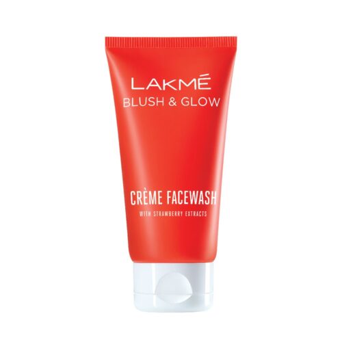 Lakme Blush & Glow Strawberry Creme Facewash, 50g-0