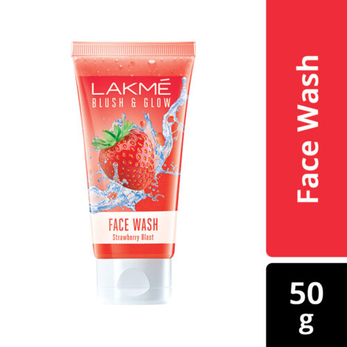 Lakme Blush & Glow Strawberry Blast Gel Facewash, 50g-0