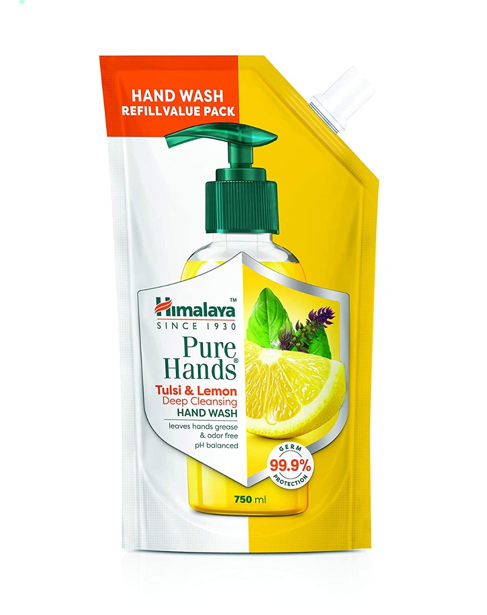 Himalaya Pure Hands Tulsi & Lemon Handwash, 750ml Refill Pack-0