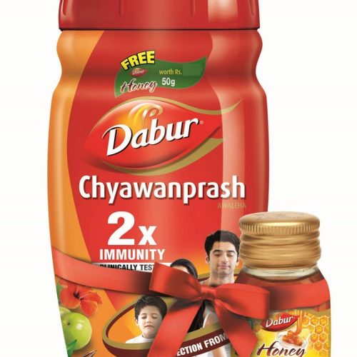 Dabur Chyawanprash 2X Immunity - 1kg with Dabur Honey - 50 g Free-0