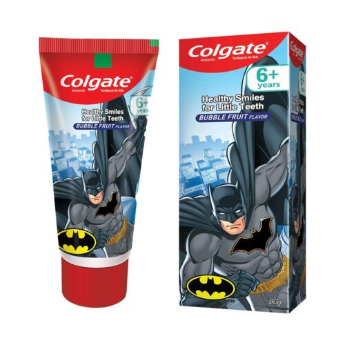 Colgate Batman Bubble Fruit Flavor Toothpaste for Kids, 80g-0