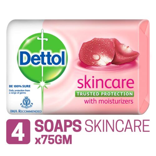 Dettol Skincare Soap Bar, 4 x 75g Set-0
