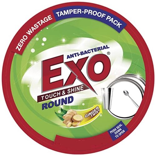 Exo Dishwash Round Bar, 250g with Scrubber-0