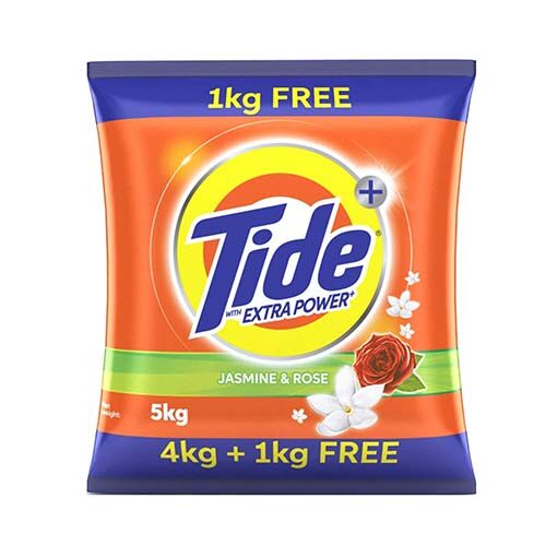 Tide Jasmine & Rose Detergent Powder, 4Kg + 1Kg Free-0