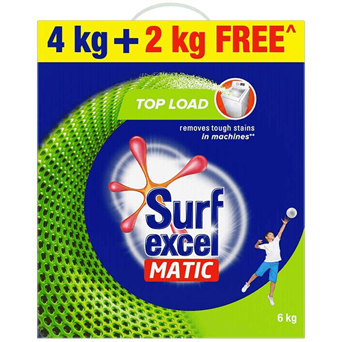 Surf Excel Matic Top Load Detergent Powder, 4Kg + 2Kg Free-0