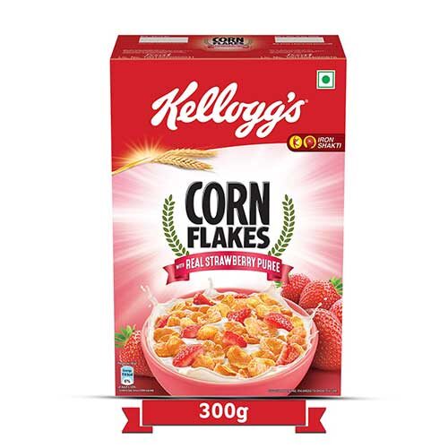 Kelloggs Corn Fakes Real Strawberry Puree, 300g-0