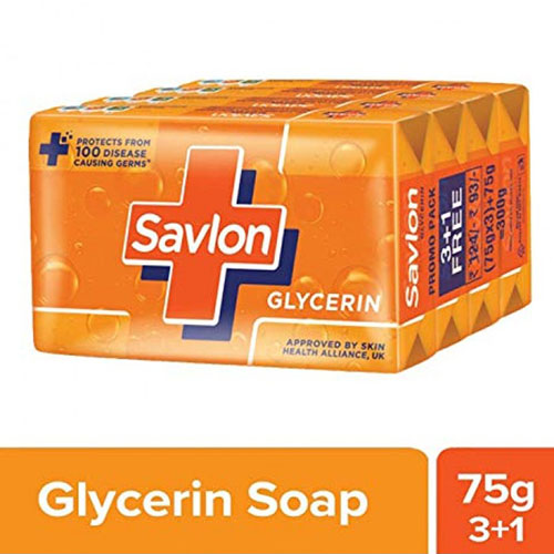 Savlon Glycerin Soap Bar, 300g (3 x75g)-0