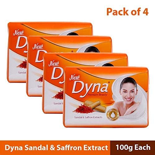 Dyna Sandal & Saffron Soap, 400g (4 x 100g)-0