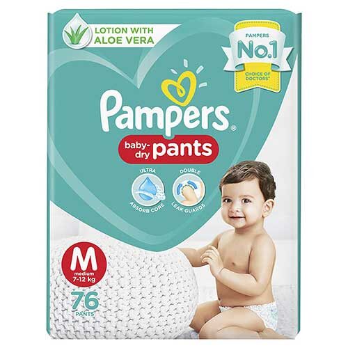 Pampers Diaper Pants Medium, 76 Count-0