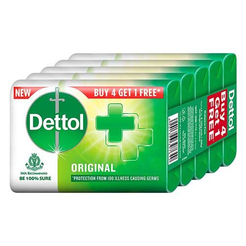 Dettol Original Soap bar, 125gm (Pack of 5)-0