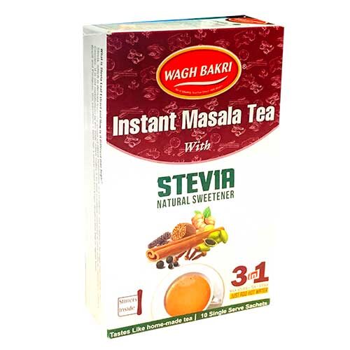 Wagh Bakri Instant Masala Tea with Stevia, 80g (10 Sachets)-0