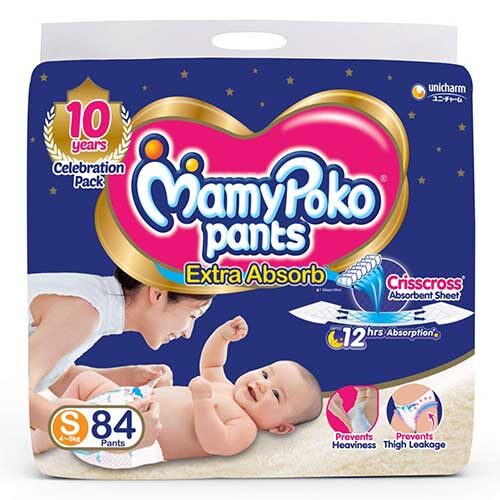 MamyPoko Pants Extra Absorb Diaper, Small (Pack of 84)-0
