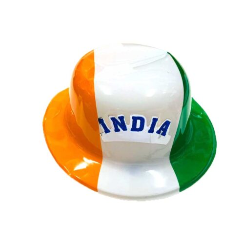 India Tricolor Plastic Cap-0