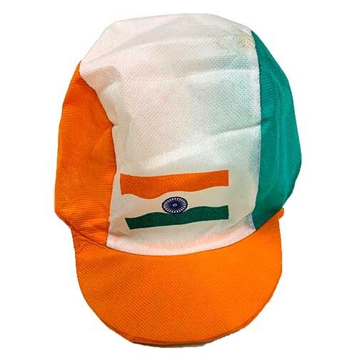 India Tricolor Cloth Cap, 1N-0