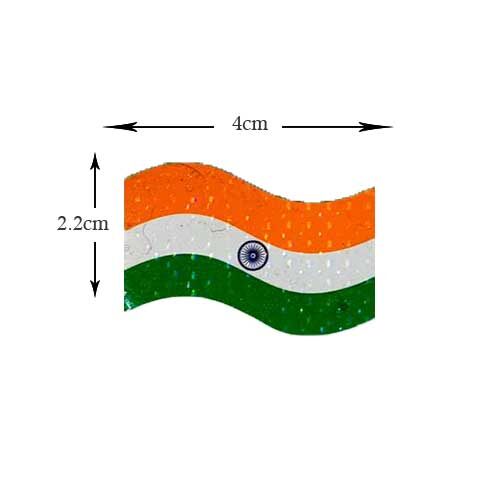 India Flag Sticker, 10N-0