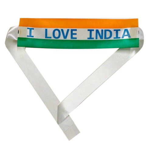 India Tricolor Head Tie Band, 1N-0