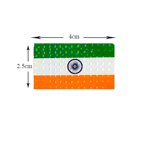 India Flag Glitter Sticker, 10N-0