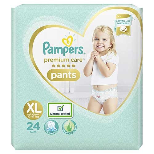 Pampers Premium Care Pants Diapers, XL, 24 Count-0