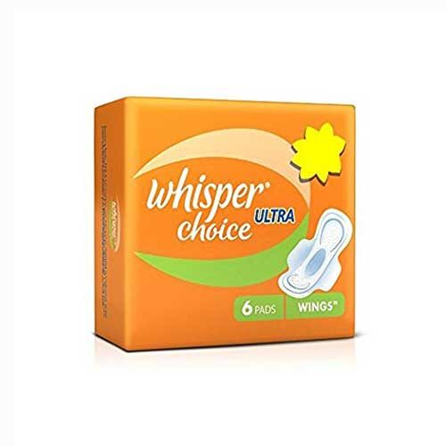 Whisper Choice Sanitary Pads, XL, 6 Pads-0