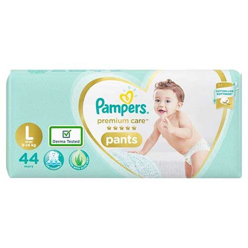 Pampers Premium Care Pants Diapers, Large, 44 Count-0