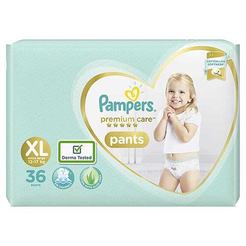 Pampers Premium Care Pants Diapers, XL, 36 Count-0