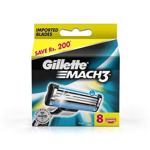 Gillette Mach3 Blades Refill, 8 Count-0