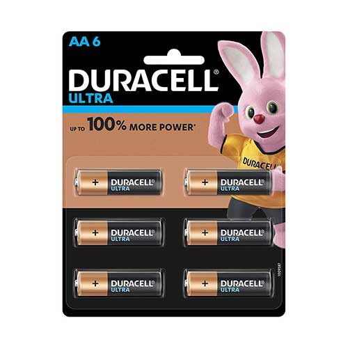 Duracell Ultra AA Batteries, 6N (1Sheet)-0
